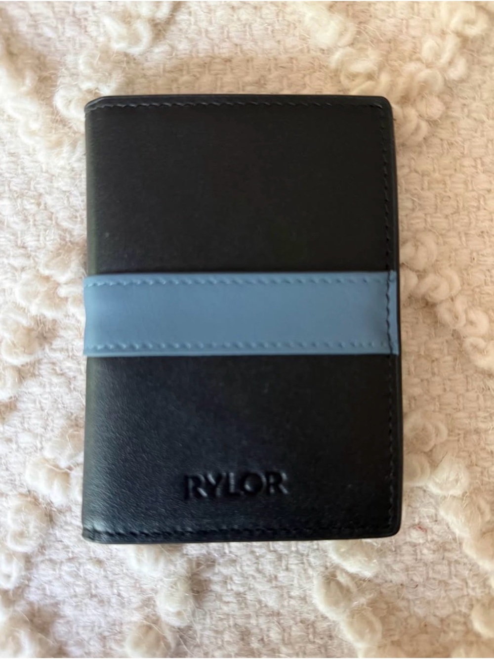 Black & Blue Card Wallet - Men's Accessories